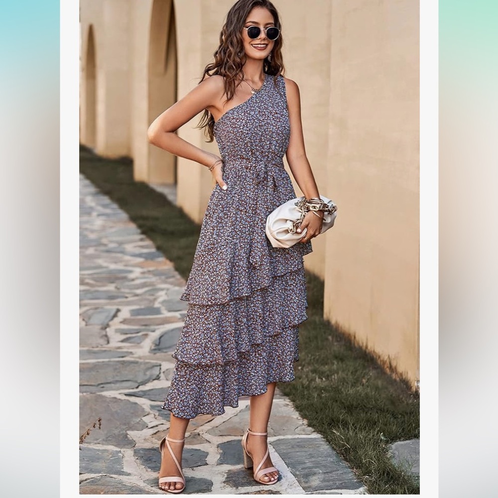 Asymmetrical Ruffled Sundress - Picture 3 of 7